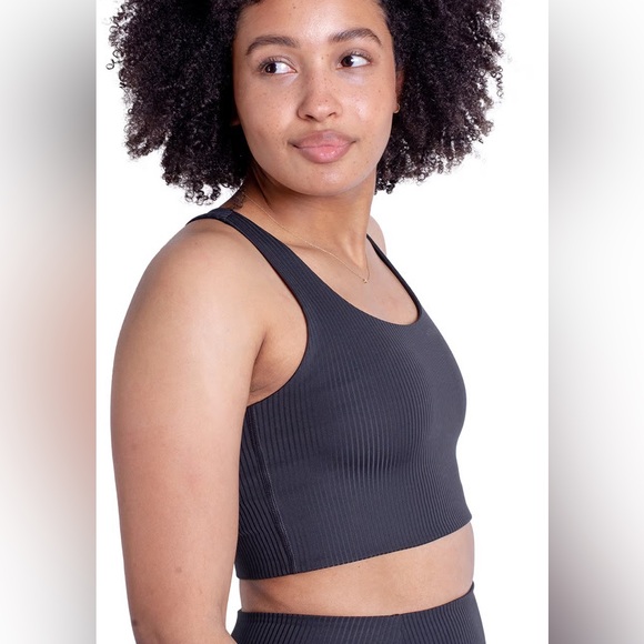 Girlfriend Collective Ribbed Paloma Sports Bra - Picture 2 of 6